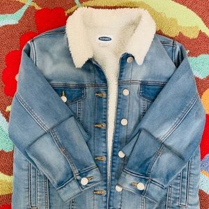 Sherpa-Lined Jean Jacket for girls
